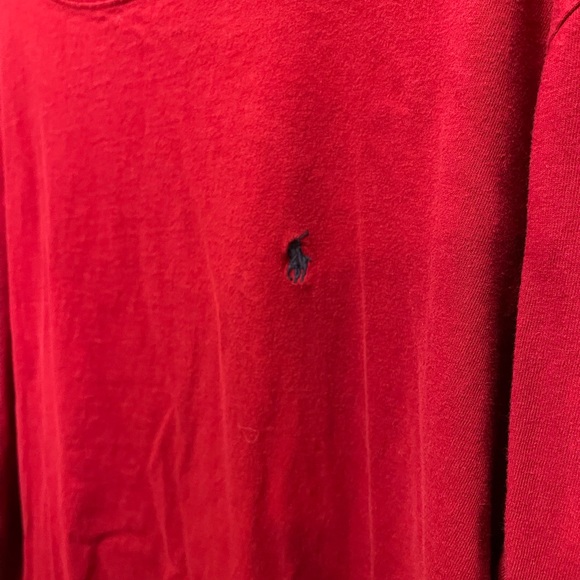 POLO RALPH LAUREN Maroon Long Sleeve Shirt Classic Pony Size XL - Picture 2 of 6